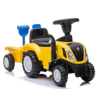 Żółty jeździk traktor New Holland 658T dla dzieci w wieku 1-3 lat