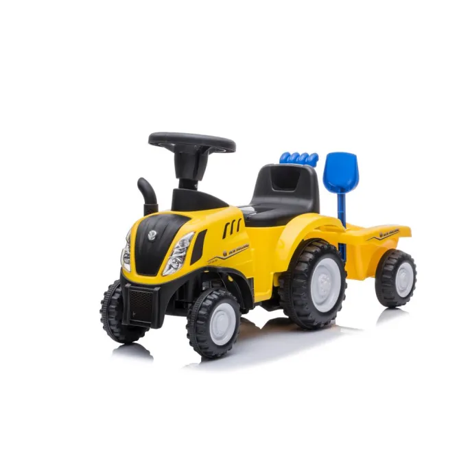 Traktor na pedały New Holland 658T żółty, zabawka dla małego rolnika