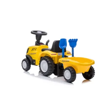 Zabawkowy traktor New Holland 658T żółty, rozwijający motorykę dziecka