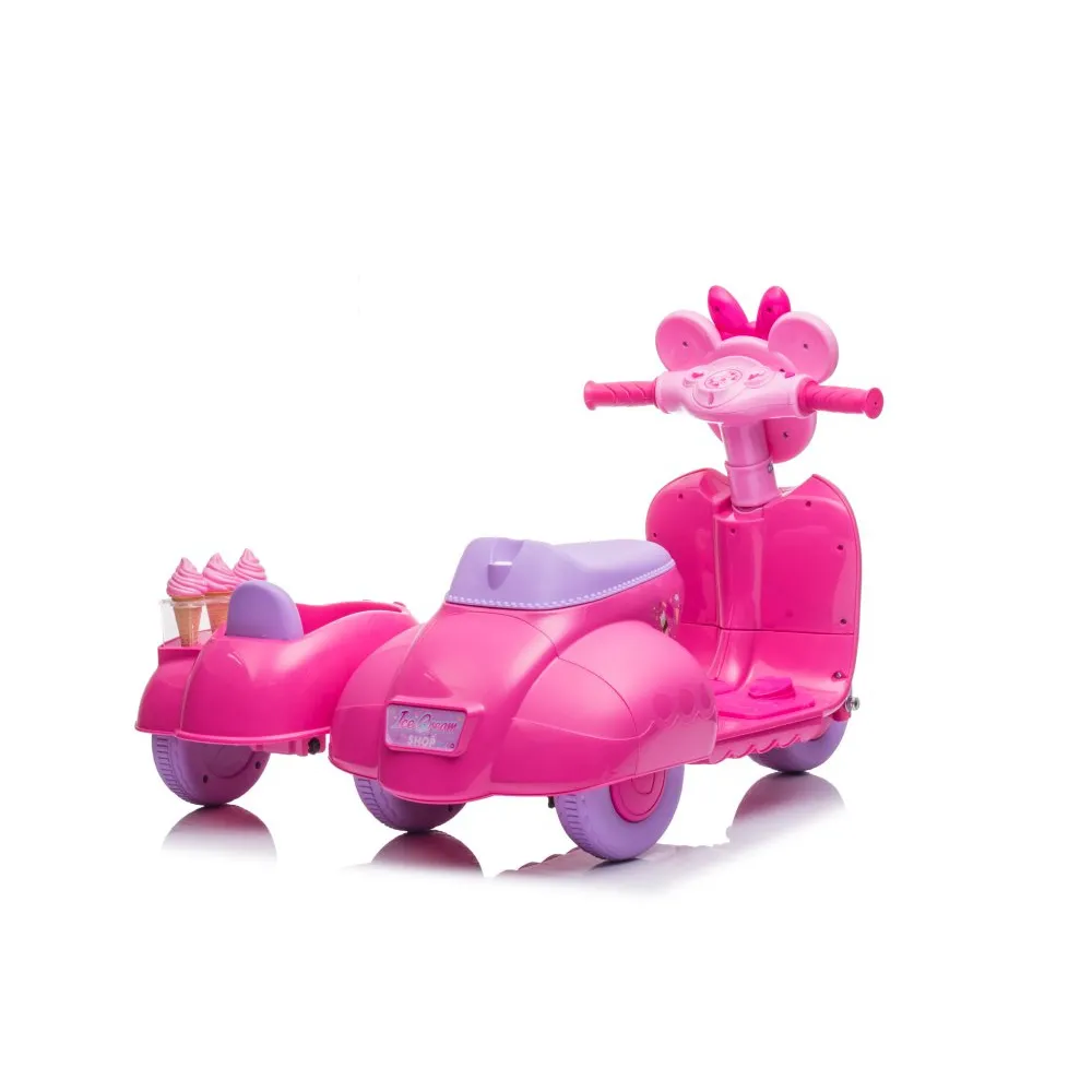 Skuter Lodziarnia Trójkołowy JT5258 Różowy