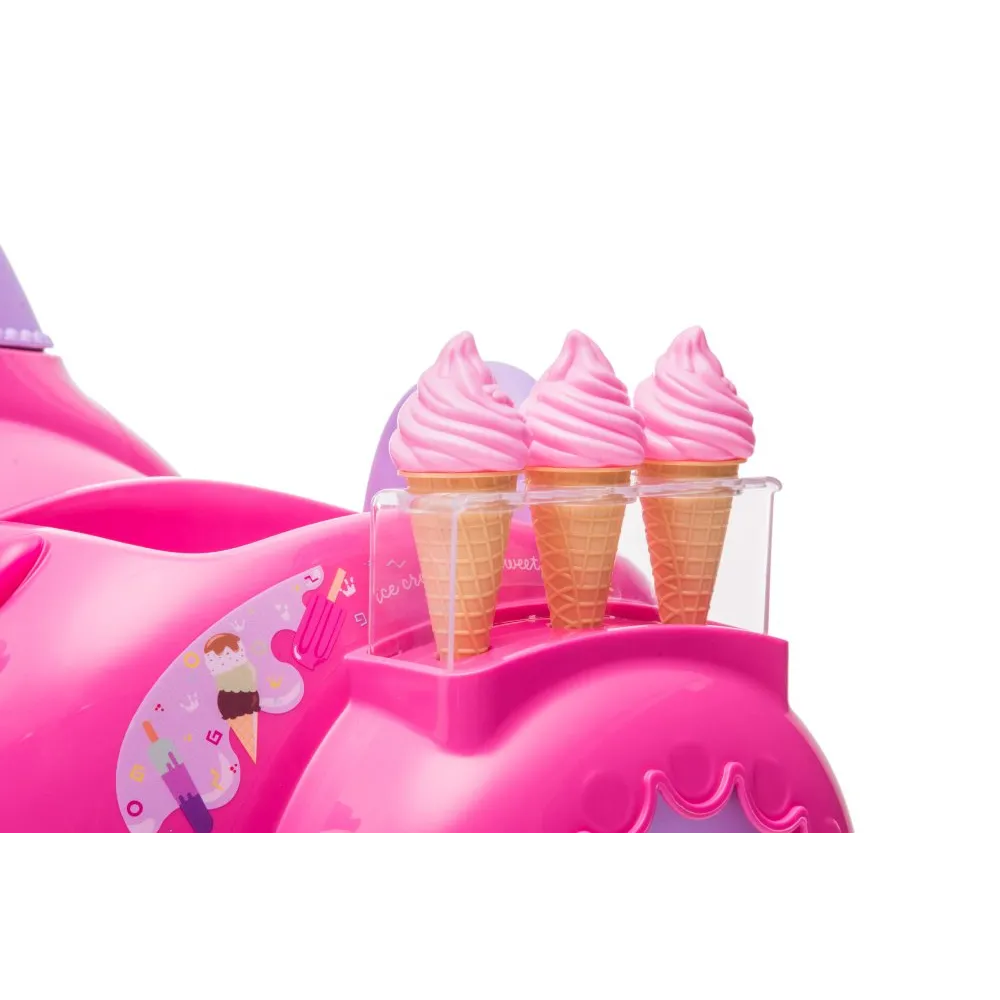 Skuter Lodziarnia Trójkołowy JT5258 Różowy