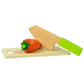 Zestaw Drewniane Owoce i Warzywa Do Krojenia Na Magnes
