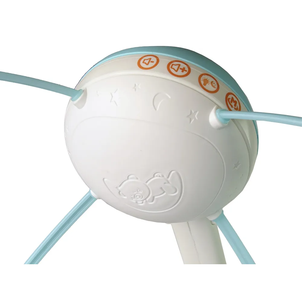 Karuzela do łóżeczka z praktycznym pilotem do sterowania