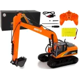 Zdalnie sterowana koparka gąsienicowa R/C w skali 1:14 z pilotem