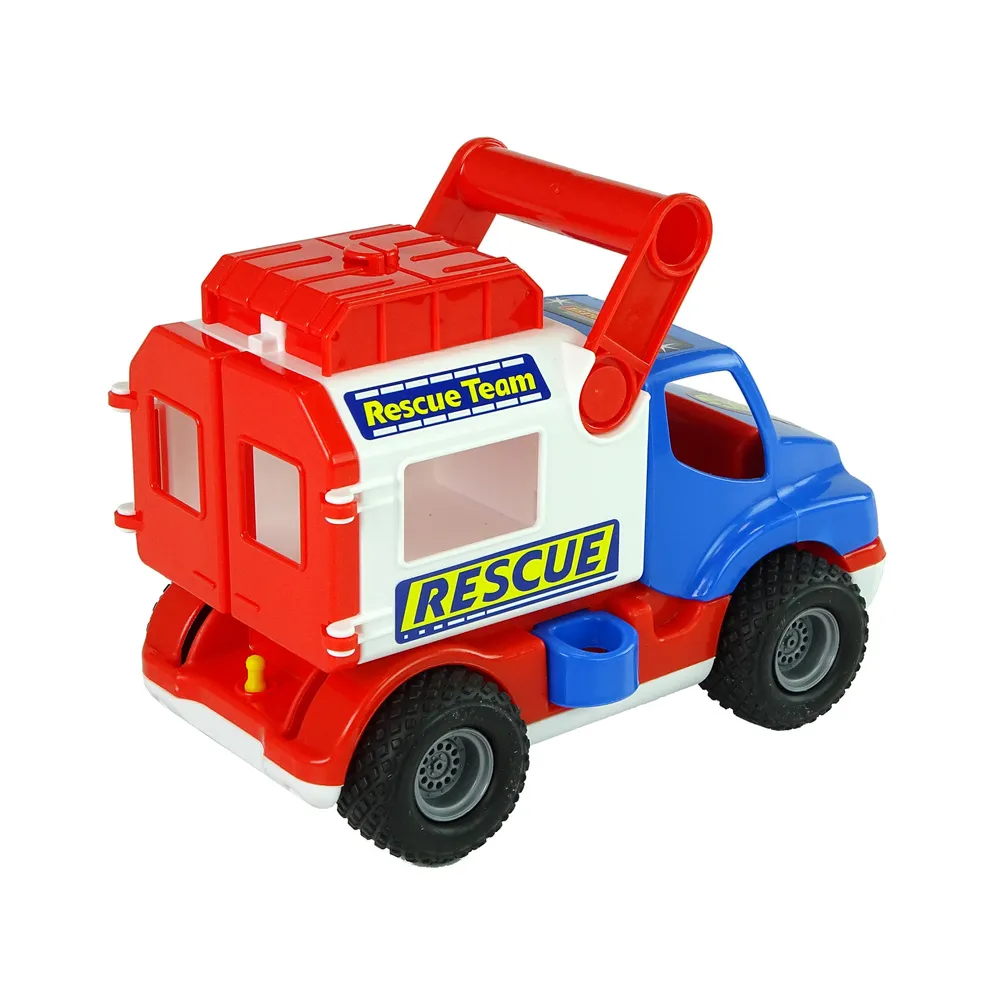 Widok detali samochodu ratowniczego ConsTruck Polesie