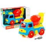 Betoniarka transportowa do skręcania DIY zestaw 29 elementów dla dzieci