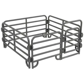 Figurki rolnika oraz szarych osiołków do kolekcjonowania i zabawy