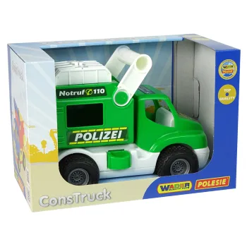 Solidny samochód policyjny dla dzieci powyżej 1 roku życia marki Polesie