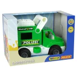 Solidny samochód policyjny dla dzieci powyżej 1 roku życia marki Polesie