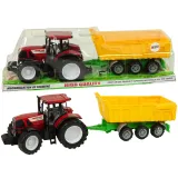 Żółty traktor wywrotka zabawkowa o długości 50 cm do zabawy dla dzieci