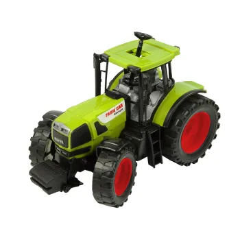 Duży żółty ciągnik zabawkowy z funkcją rozładunku