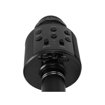 Wszechstronny mikrofon karaoke z funkcją nagrywania i Bluetooth