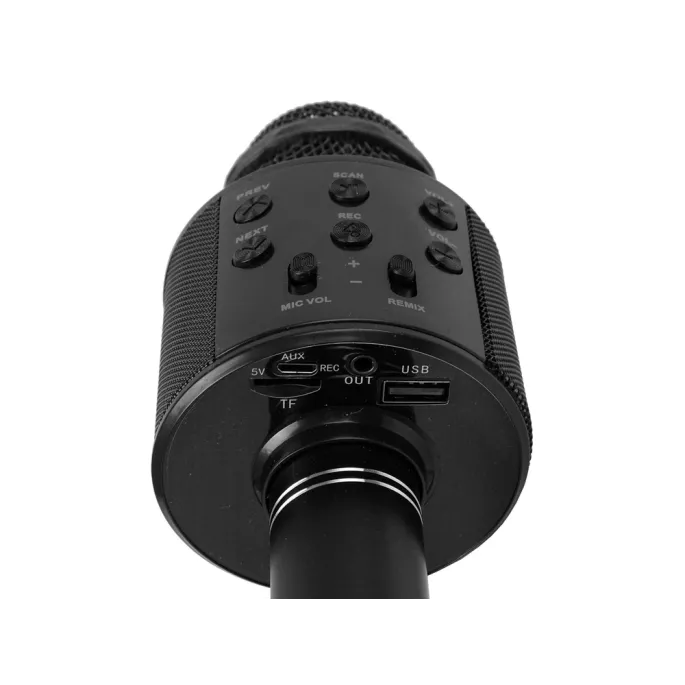 Wszechstronny mikrofon karaoke z funkcją nagrywania i Bluetooth