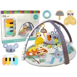 Mata edukacyjna Koala z pianinkiem i kolorowymi zawieszkami dla niemowląt