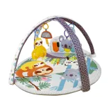 Miękka mata z lusterkiem, pianinem i zabawkami sensorycznymi dla dziecka