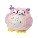 Przytulanka sowa z wielokolorowym projektorem i funkcją kołysanki