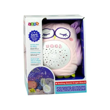 Miękka sówka z projektorem gwiazd – idealna lampka nocna dla dziecka