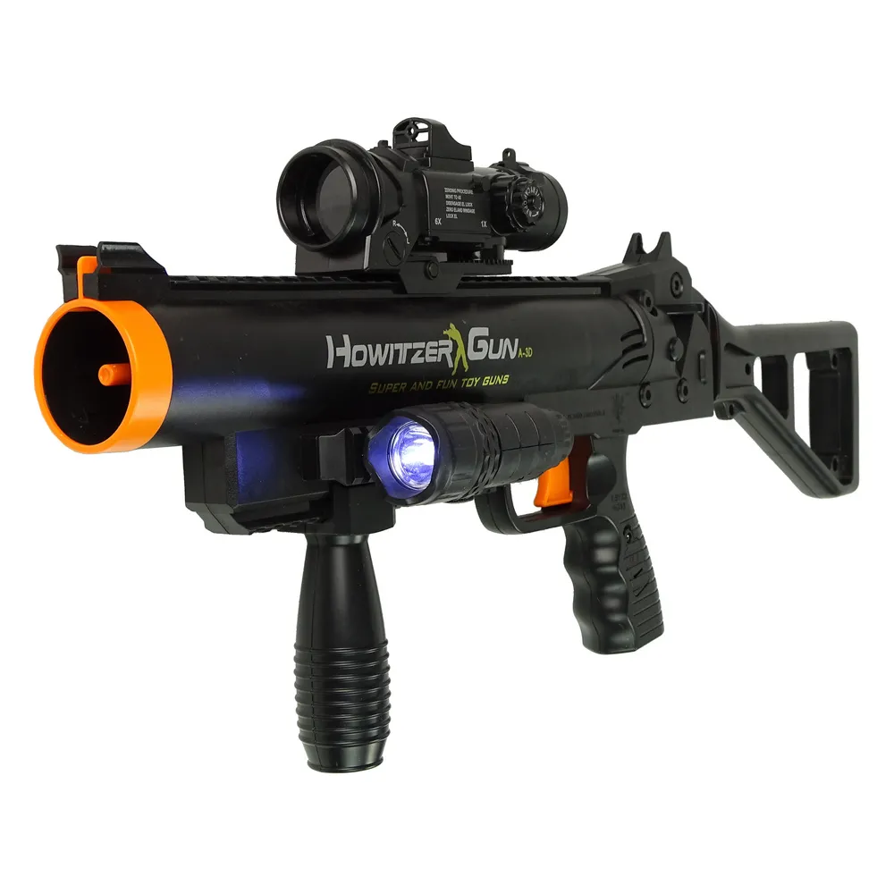 Karabin z efektem dźwiękowym i latarką dla dzieci powyżej 3 lat