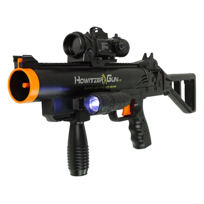 Karabin z efektem dźwiękowym i latarką dla dzieci powyżej 3 lat