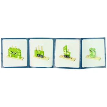 Kolorowe edukacyjne klocki drewniane z pałąkami do układania