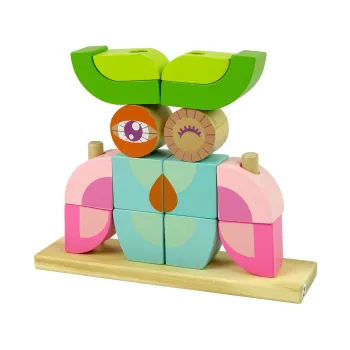 Kreatywne Klocki Drewniane Przestrzenne Układanka Sowa 3D