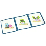 Bezpieczna drewniana układanka sowa wspierająca rozwój manualny dziecka