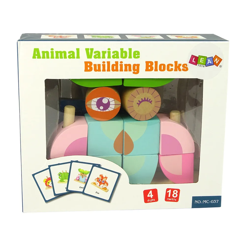 Przestrzenna układanka 3D sowa z kolorowych drewnianych elementów