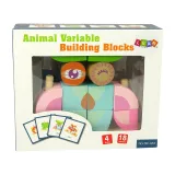 Przestrzenna układanka 3D sowa z kolorowych drewnianych elementów