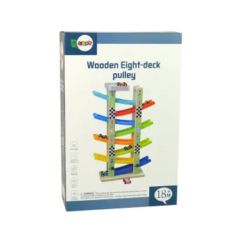 edukacyjna zjeżdżalnia samochodowa 8 poziomów dla najmłodszych