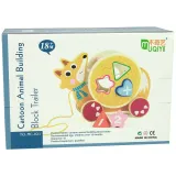 Bezpieczny jeżyk drewniany z sorterem, rozwijający motorykę dziecka