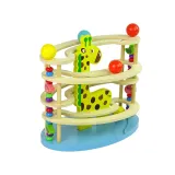 Drewniana zabawka żyrafa rozwijająca koordynację ruchową malucha