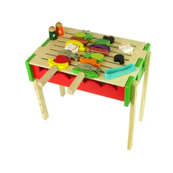 Drewniany Grill Akcesoria Barbecue Szaszłyki Grillowanie Pieczenie