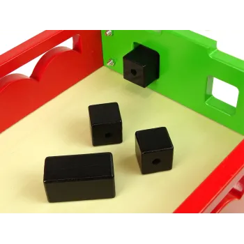 Edukacyjny drewniany grill z akcesoriami do kreatywnej zabawy