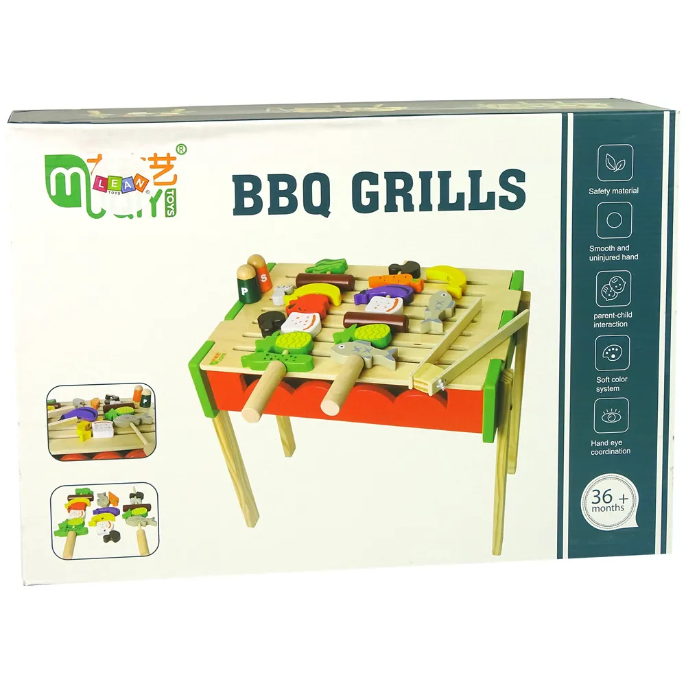 Grill dla dzieci z imitacją warzyw i owoców do rozwoju wyobraźni