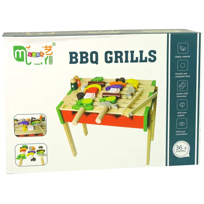 Grill dla dzieci z imitacją warzyw i owoców do rozwoju wyobraźni