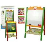 Drewniana Tablica 2w1 Magnesy Pisak Liczby Działania Słowa