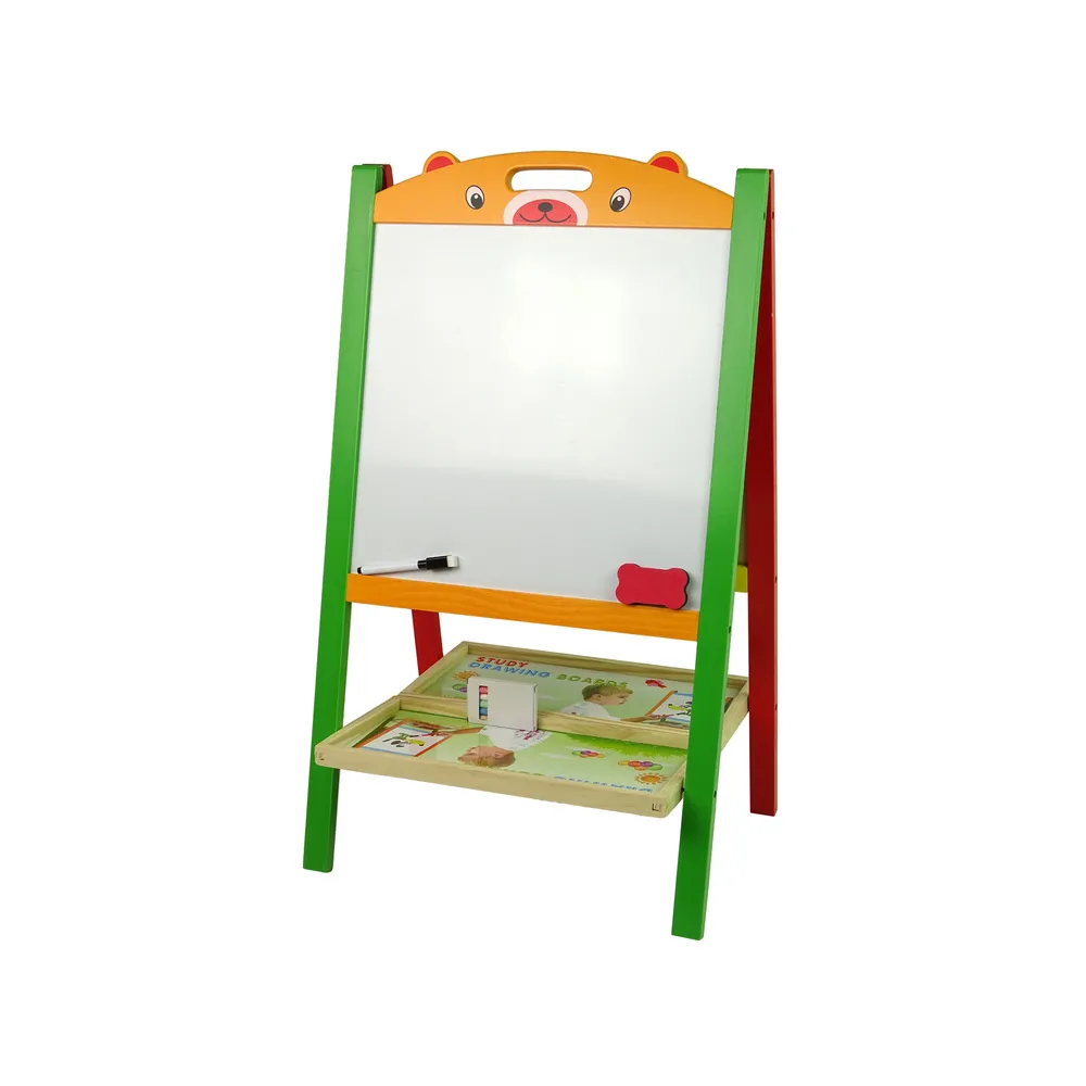 Drewniana Tablica 2w1 Magnesy Pisak Liczby Działania Słowa