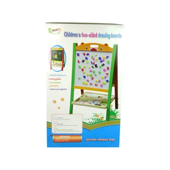 Drewniana Tablica 2w1 Magnesy Pisak Liczby Działania Słowa