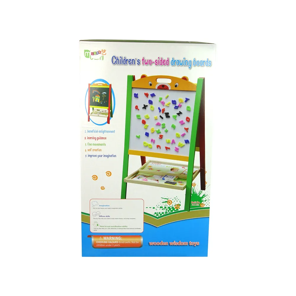 Drewniana Tablica 2w1 Magnesy Pisak Liczby Działania Słowa