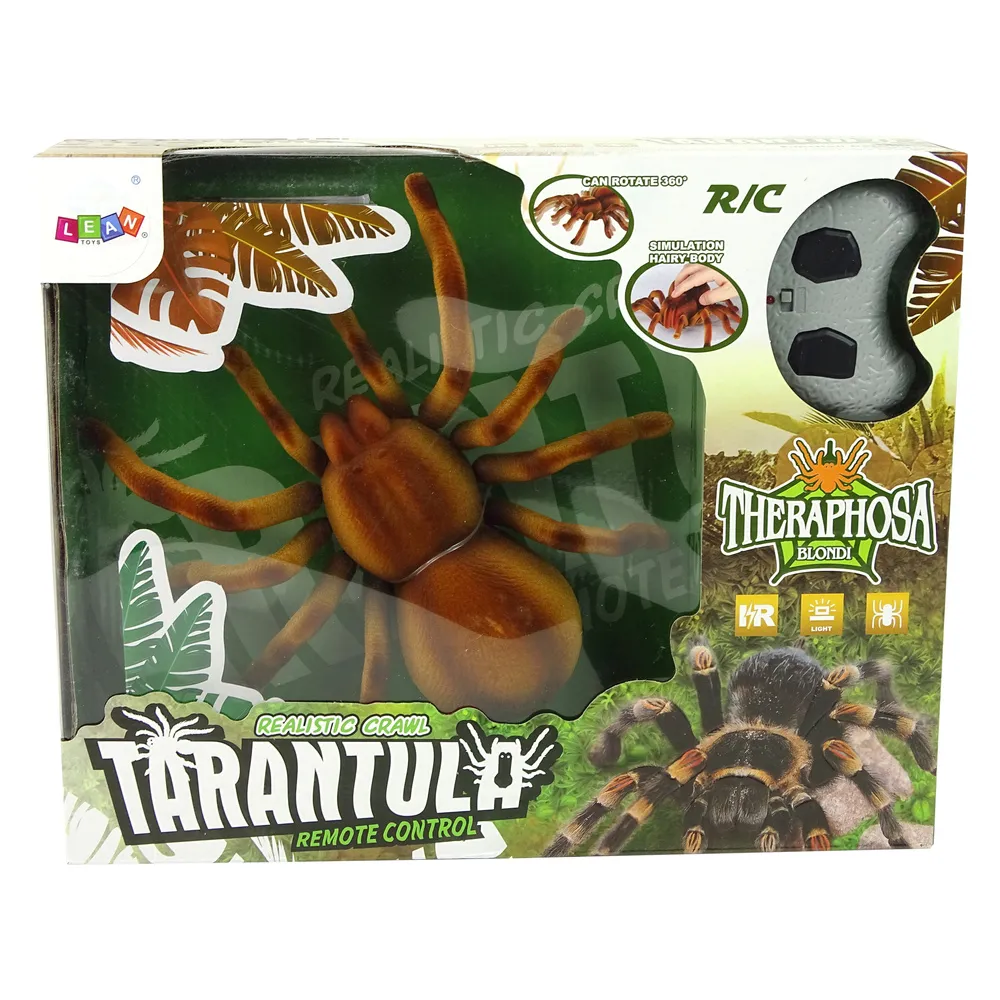 Model tarantuli z certyfikatem CE odpowiedni dla dzieci powyżej 6 lat
