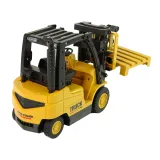 Zabawka wózek widłowy z pilotem w kolorze żółtym