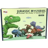 Opakowanie zestawu dinozaurów z wiertarką na baterie i śrubokrętem