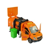 Zestaw śmieciarki z dwoma kolorowymi koszami na odpady