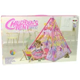 Kolorowy namiot dla dzieci na prezent z motywem jednorożców i kucyków