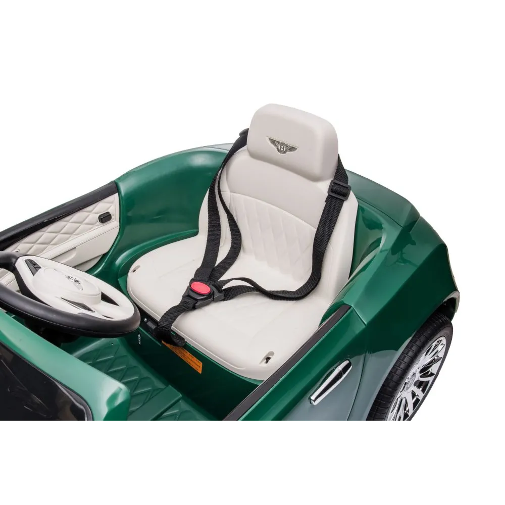 Dziecięcy samochodzik zielony Bentley Mulsanne, nowoczesny design