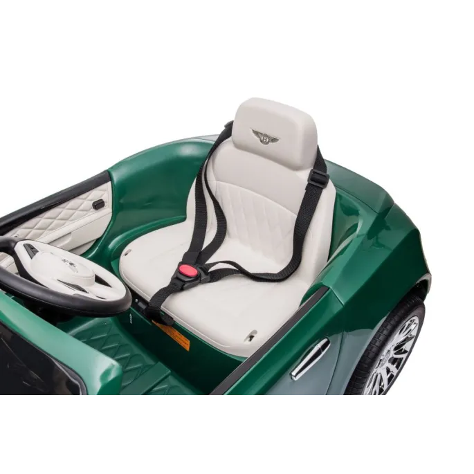 Dziecięcy samochodzik zielony Bentley Mulsanne, nowoczesny design