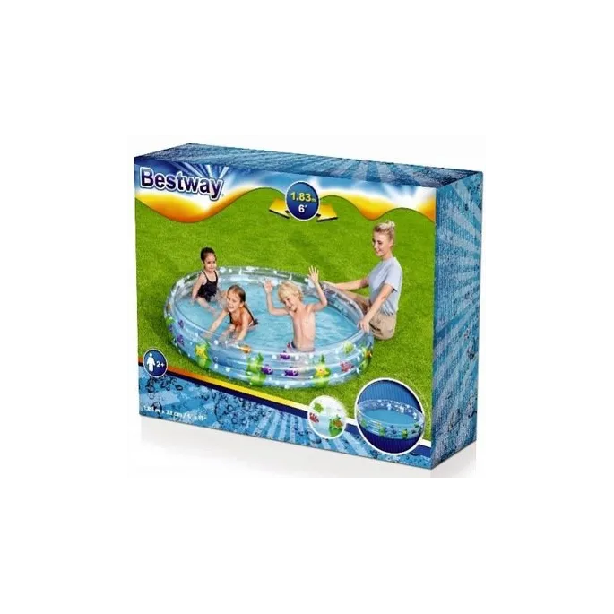 Bezpieczny basen dmuchany z miękkimi ściankami na słoneczne dni dla maluchów