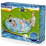 Bezpieczny basen dmuchany z miękkimi ściankami na słoneczne dni dla maluchów