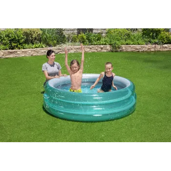Letni relaks w rodzinnym basenie dmuchanym o pojemności 697 litrów