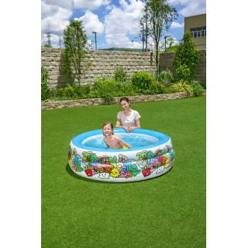 Wytrzymały basen dmuchany Bestway do kąpieli i zabawy w ogrodzie